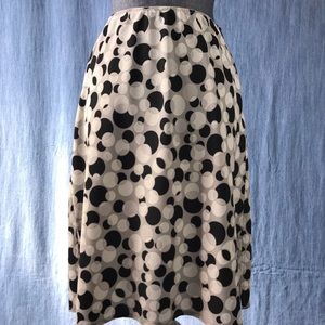 The Limited XS Black White Gray Polkadot Skirt